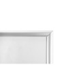 Cadre mural aluminium A1 alu/cristal
