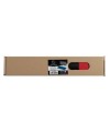 Sous-main souple PU 35x60cm noir/rouge