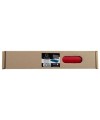 Sous-main souple PU 40x80cm noir/rouge