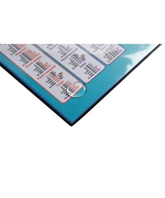 Sous-main rigide PVC 37,5x57,5cm France