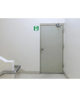 Panneau adhésif évacuation droite 20cm