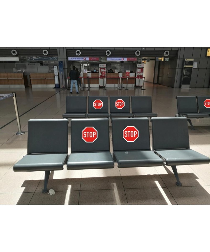 Panneau adhésif stop 30cm