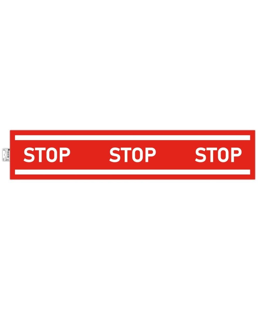 Panneau adhésif bande stop 100cm