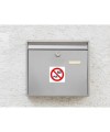 Panneau No pub PVC 10x10cm