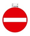Panneau Sens interdit PVC 20 cm