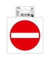 Panneau Sens interdit PVC 10x10cm