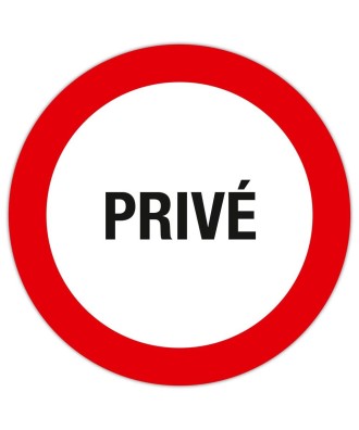 Panneau Privé  20 cm FR