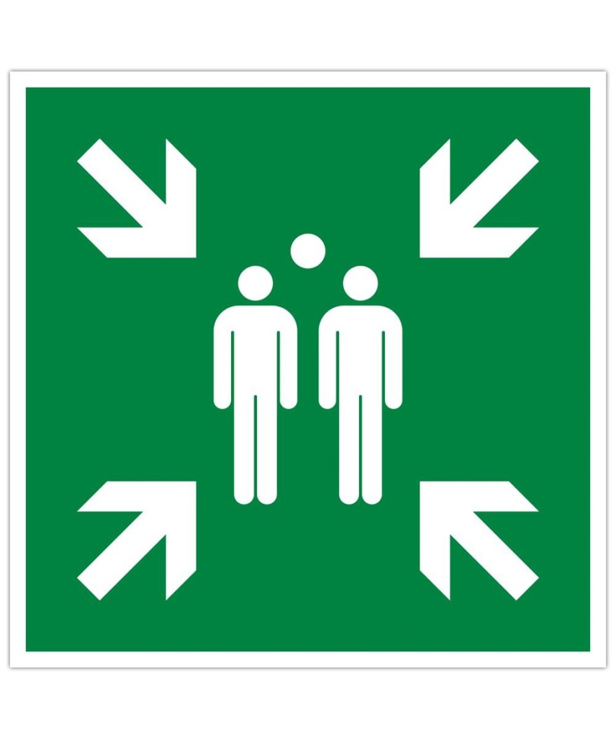 Pann. adh. point de rassemblement 30 cm