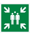 Pann. adh. point de rassemblement 30 cm