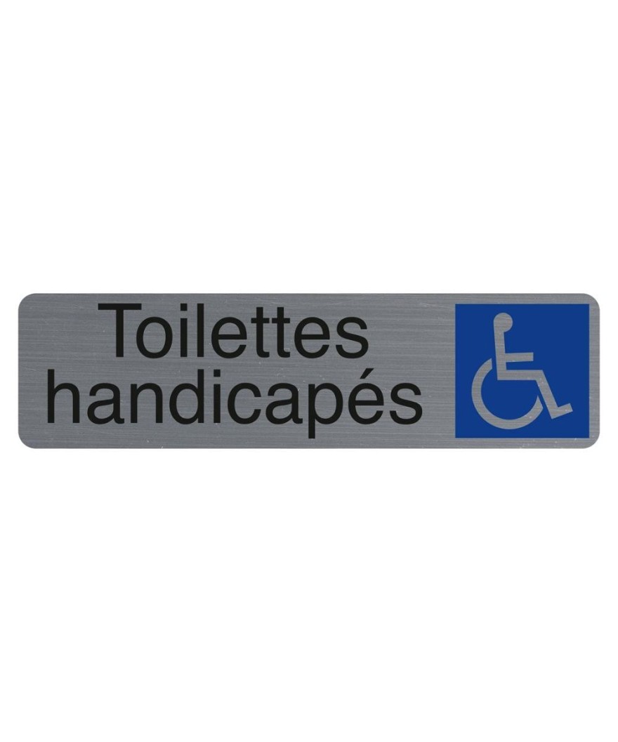 Plaque adhésive Toilettes handicapés FR