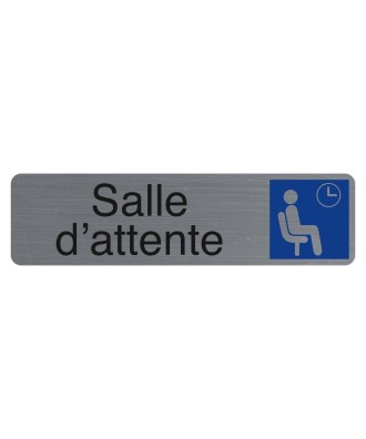 Plaque  adhésive Salle d'attente FR