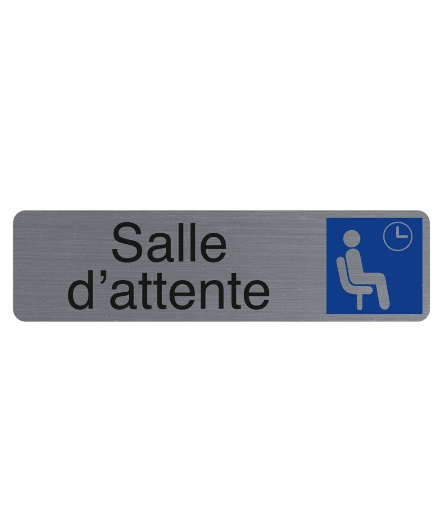 Plaque  adhésive Salle d'attente FR