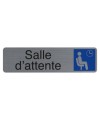 Plaque  adhésive Salle d'attente FR