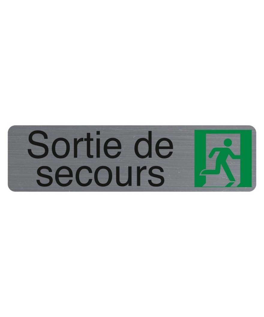 Plaque adhésive Sortie de secours FR