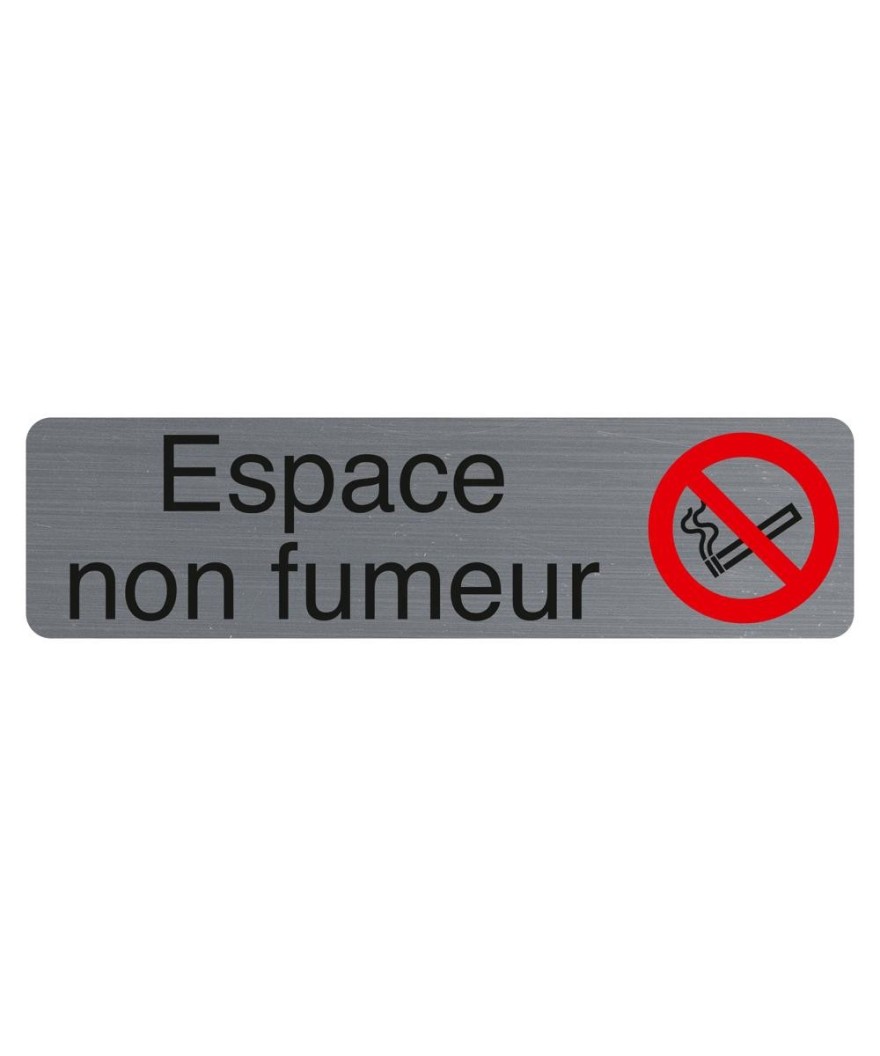 Plaque  adhésive Espace non fumeurs FR