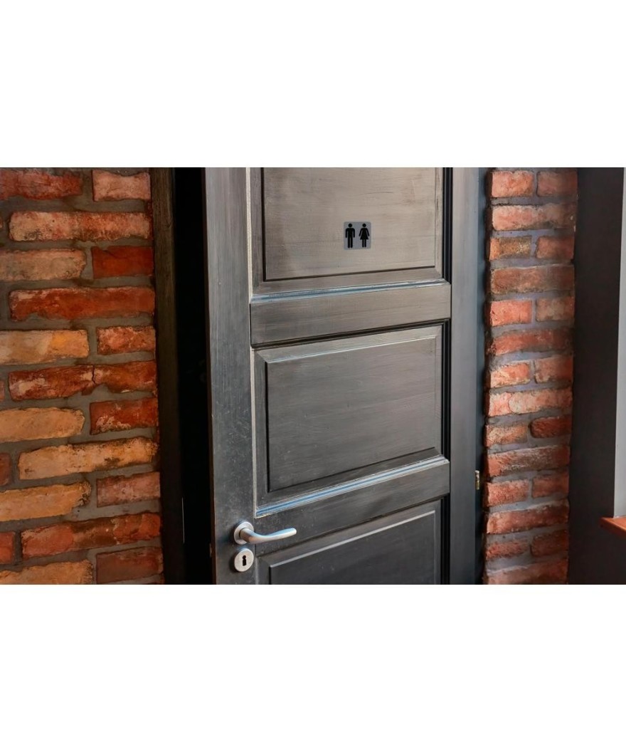 Plaque adhésive toilettes H/F FR