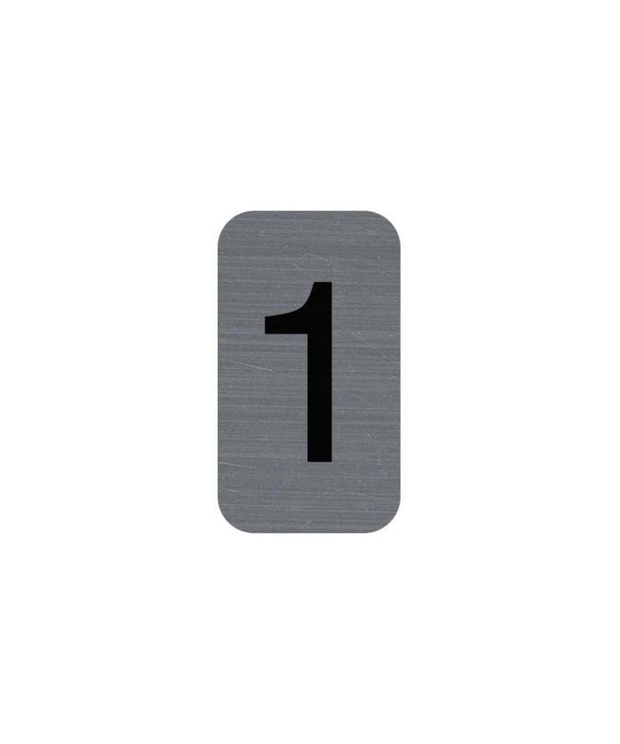 Plaque adhésive chiffre 1