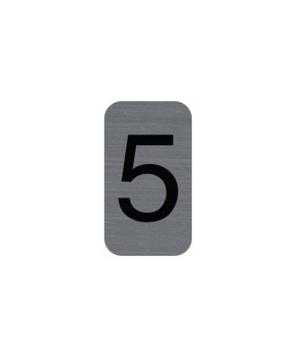Plaque  adhésive chiffre 5