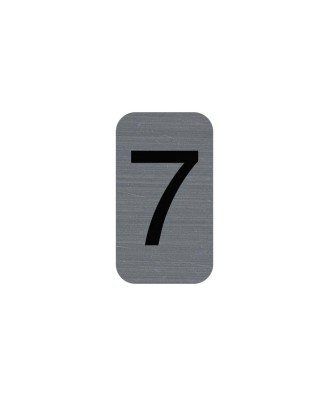 Plaque adhésive chiffre 7