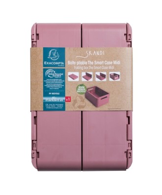 Caisse pliable Smart CaseMIDI Vieux Rose