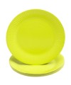 20 Assiettes carton rond Ø23cm Vert kiwi