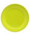 20 Assiettes carton rond Ø23cm Vert kiwi