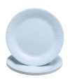 20 Assiettes, carton rond Ø 23 cm Bleu c