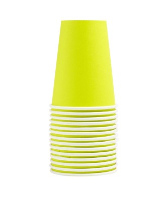 15 Gobelets carton 20cl Vert Kiwi