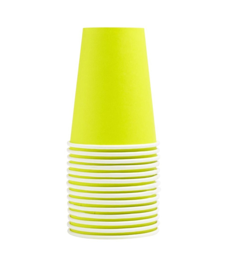 15 Gobelets carton 20cl Vert Kiwi