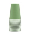 15 Gobelets carton 20cl Vert Olive