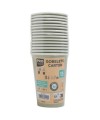 15 Gobelets carton 20cl Vert Olive