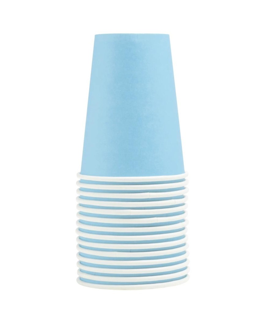 15 Gobelets carton 20cl Bleu ciel