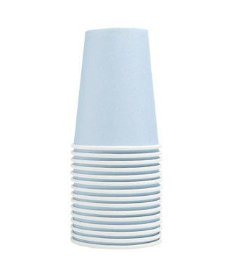 15 Gobelets carton 20cl Bleu ciel