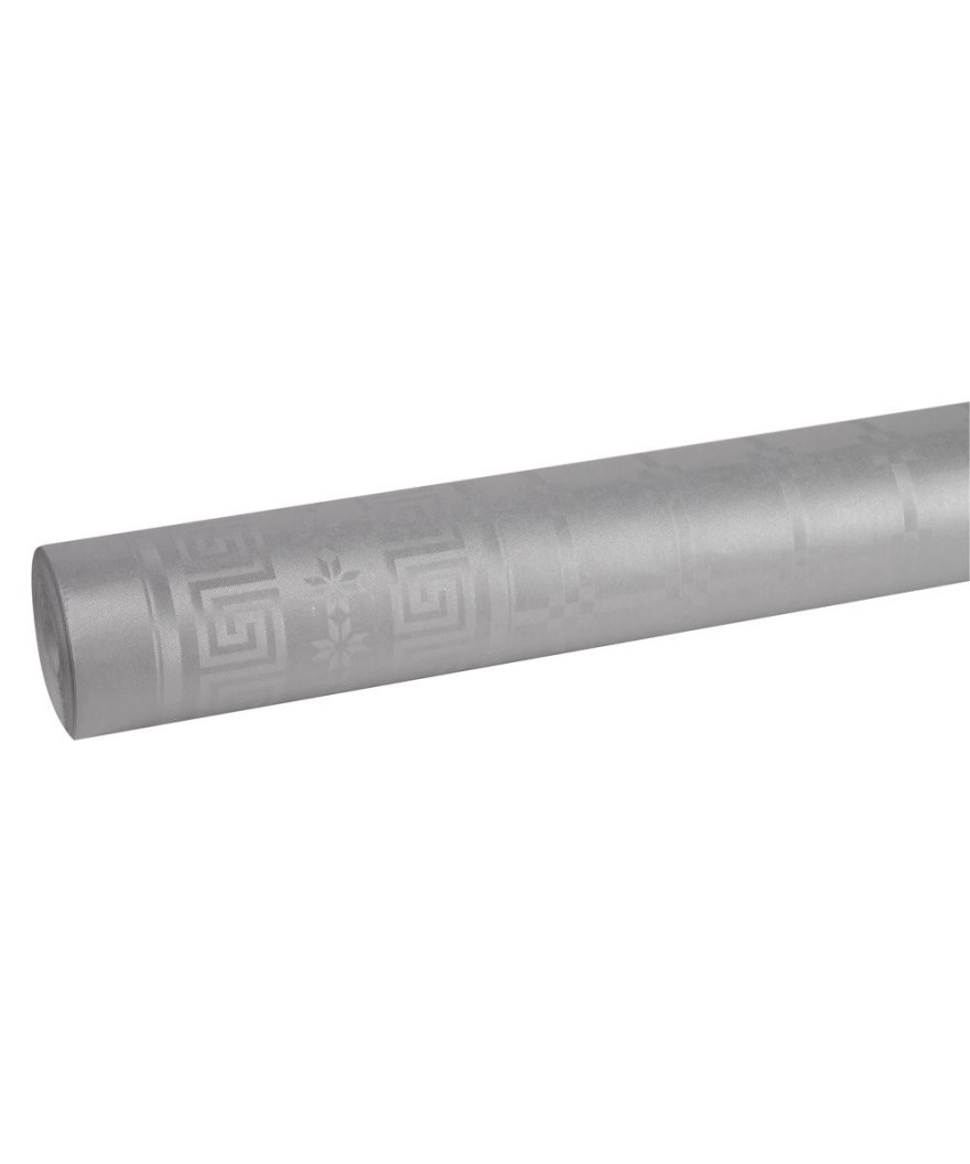 RL Nappe DAMASSE 1,18 x 6m Argent