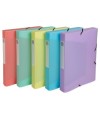 Bte classement A4 D40mm PP Chrom.Pastel