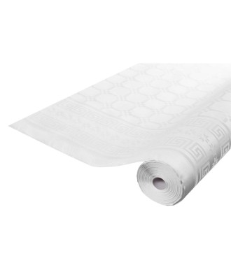 RL Nappe DAMASSE 1,18 x 10m  Blanc