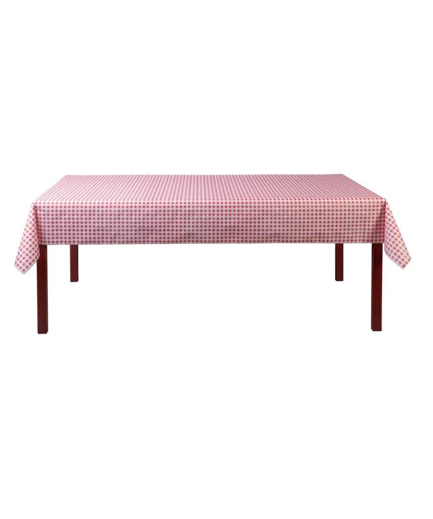 RL Nappe DAMASSE 1,18x25m Vichy Rouge