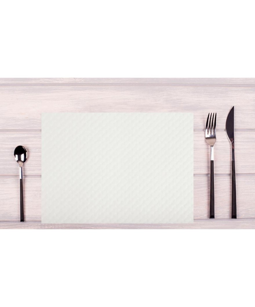500Sets de tableTISS LACK30x40Extr.Blanc