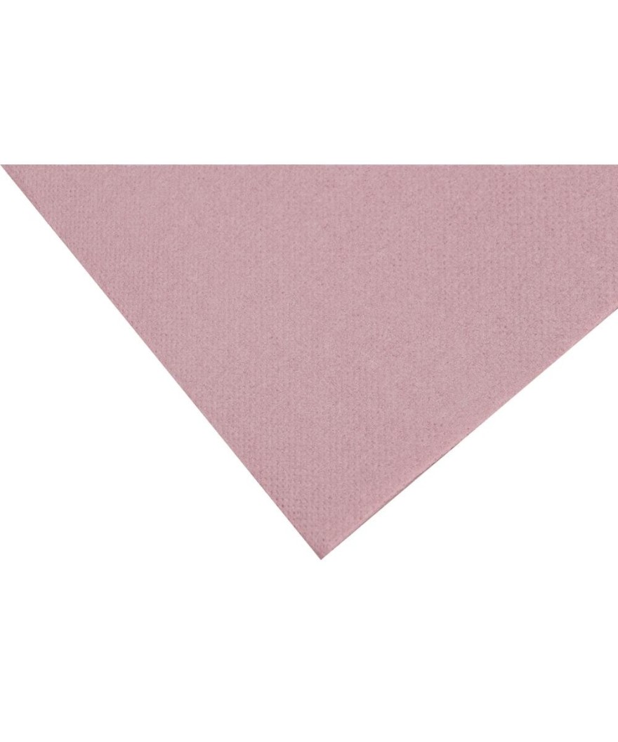 50 Serviettes OUATE 20X20cm Vieux rose