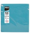50Serv.OUATE micro-gauf.20X20 Turquoise