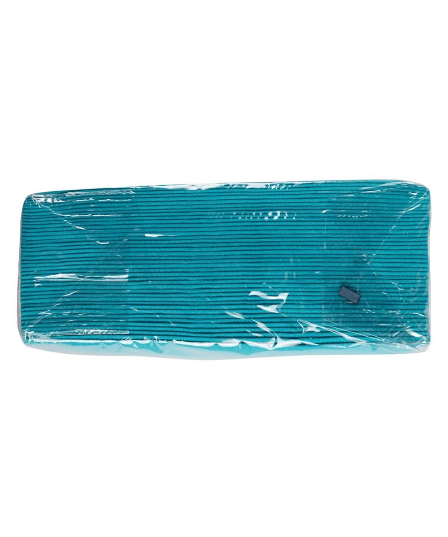 50Serv.OUATE micro-gauf.20X20 Turquoise