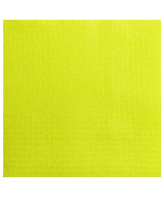 50Serv.OUATE micro-gaufré 20X20Vert kiwi
