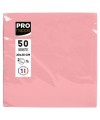 50 Serviettes OUATE 20X20 Rose poudré