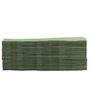 50Serv.OUATE micro-gaufré 20X20 V.olive
