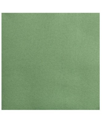 50Serv.OUATE micro-gaufré 20X20 V.olive