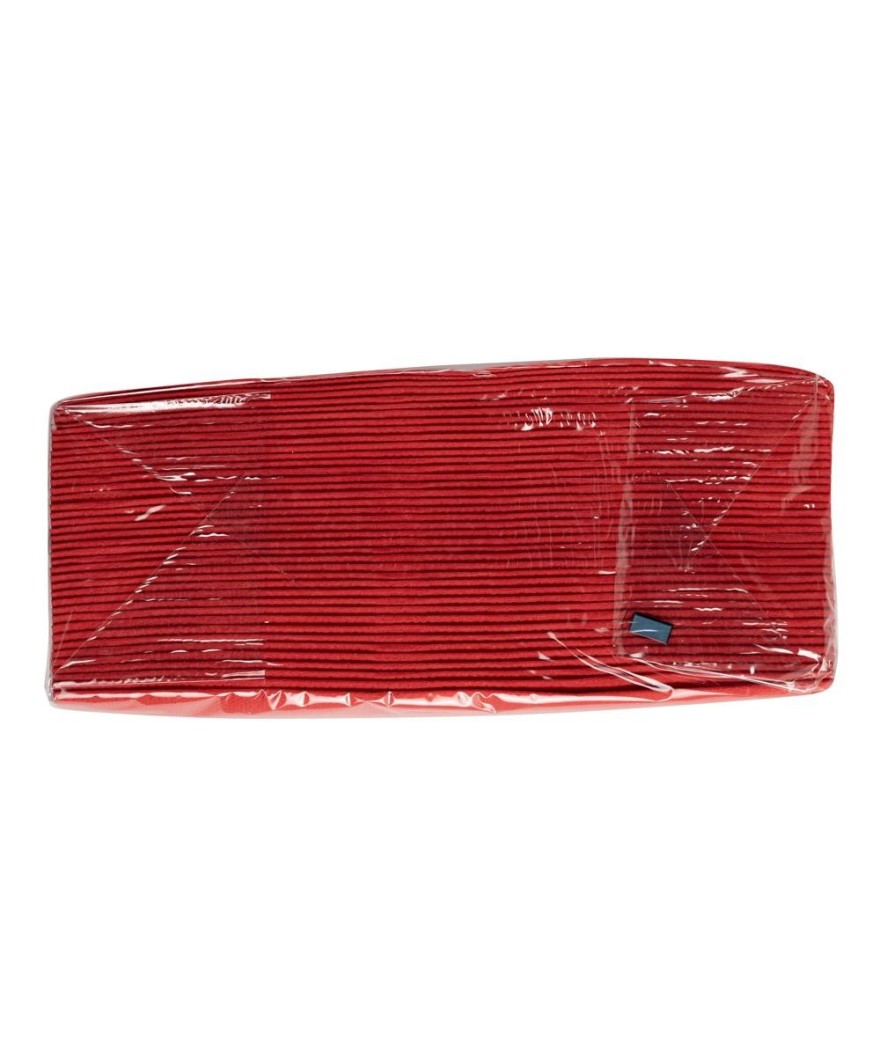 40Serviettes OUATE micro-gauf.38X38Rouge