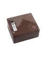 40Serviettes OUATEmicro-gaufré38X38Choc.