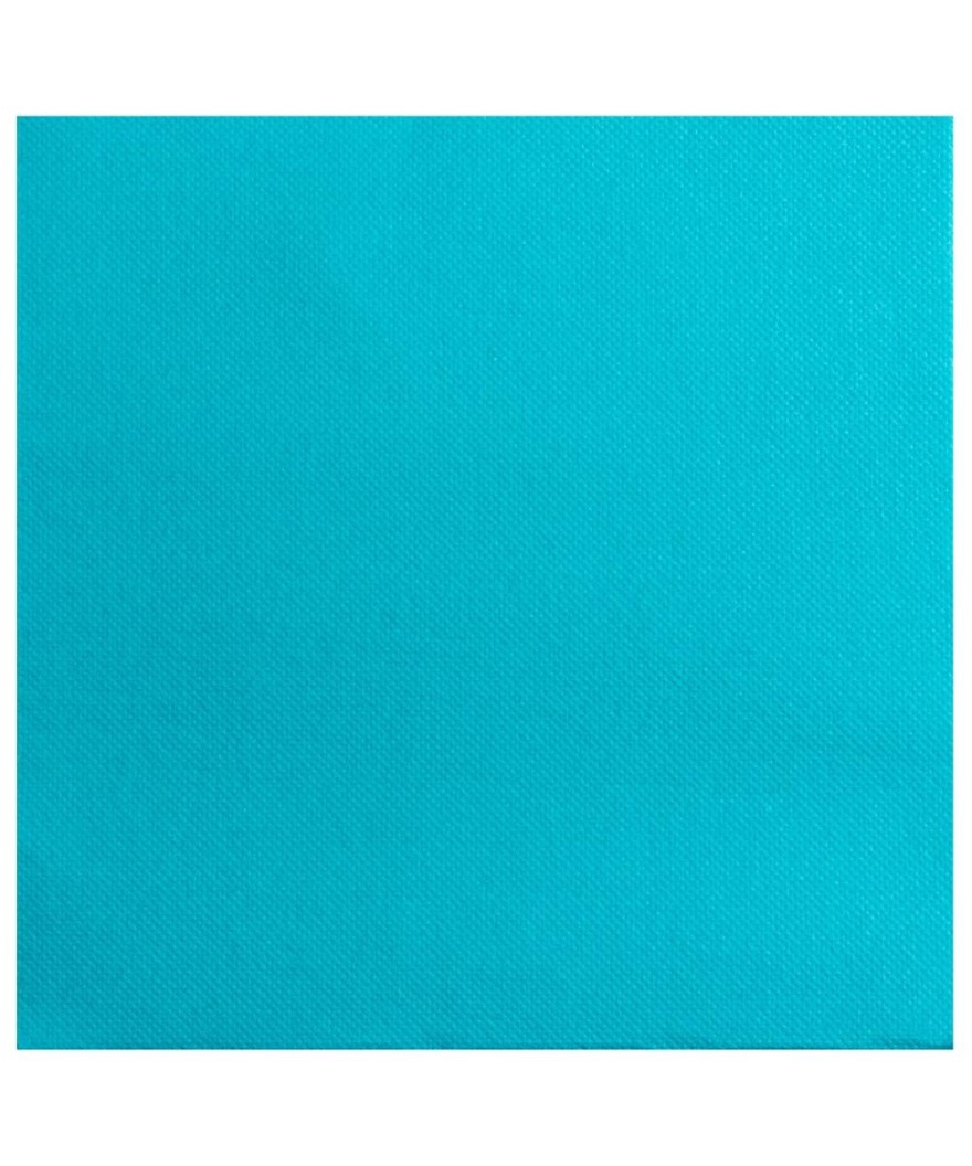40Serv.OUATE micro-gauf.38X38Turquoise