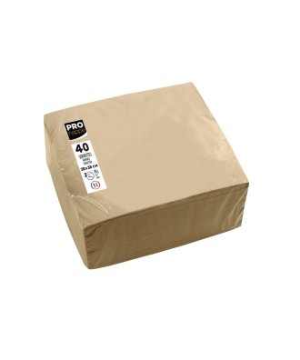 40Serviettes OUATE microgauf38X38Ficelle