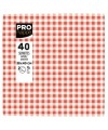 40Serviettes OUATE imprimées 38X40 Vichy